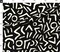 Geometric Abstract Bold Graphic Artistic Tribal Style Black Ivory Custom Printed Fabric by Spoonflower Various Fabrics by the Yard or Fat Quarter